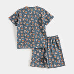 Beep Beep Go Shorts Set fabric and fit close-up | A Tiny Bee