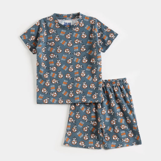 Beep Beep Go Shorts Set for kids ages 1-7 — front view | A Tiny Bee