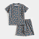 Beep Beep Go Shorts Set for kids ages 1-7 — front view | A Tiny Bee