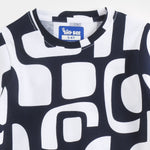 Black & White Abstract Shorts Set styled on child — A Tiny Bee kidswear
