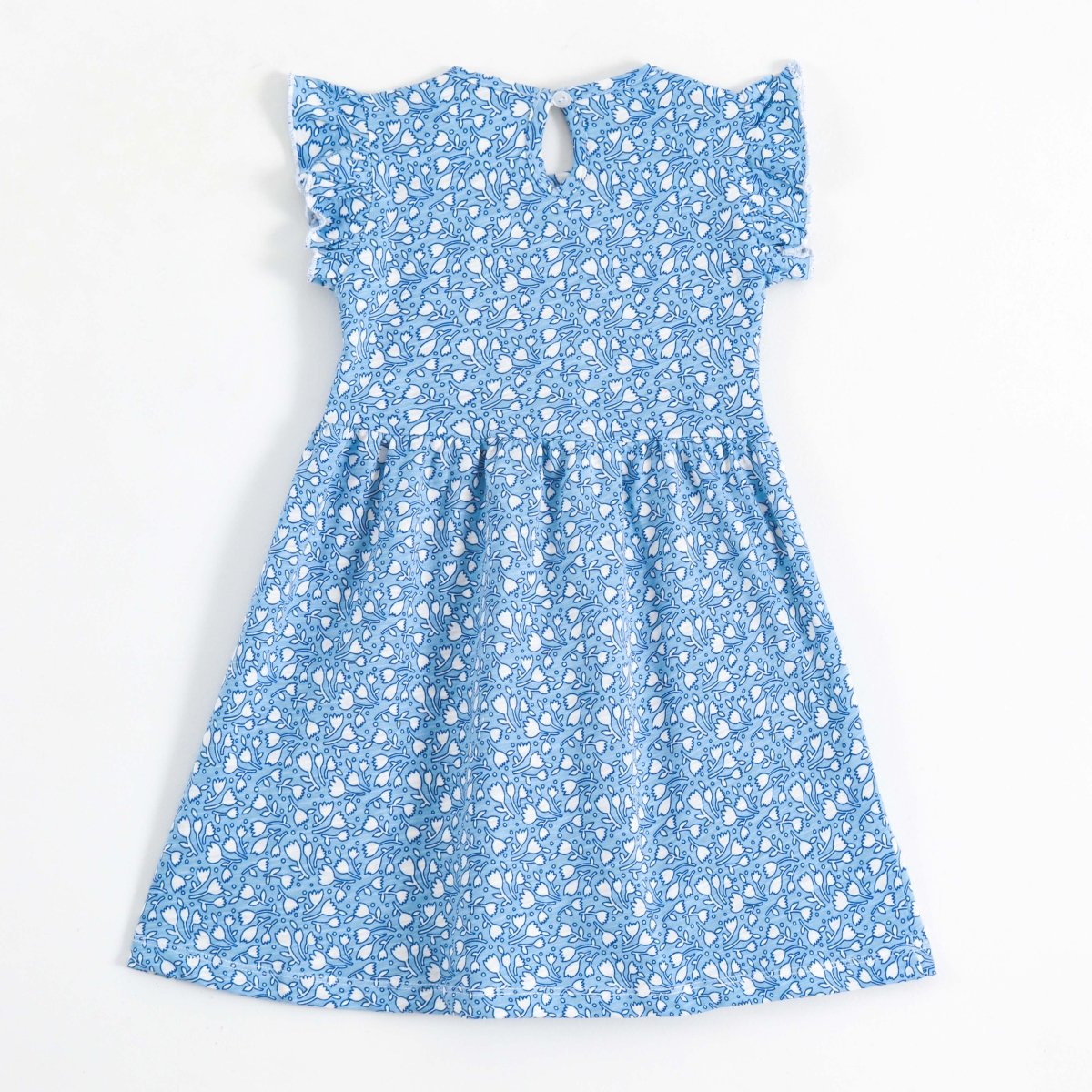 Blue Blossom Girls Dress - A Tiny Bee