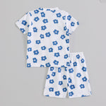 Blue Blossom Shorts Set (Unisex) - A Tiny Bee