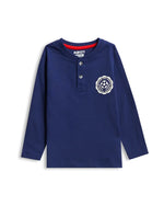 Blue Champion Boys Pajama Set Shorts Set print detail — kids 1-7y | A Tiny Bee