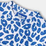 Blue Spots Shorts Set color detail | A Tiny Bee kidswear