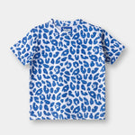 Blue Spots Shorts Set print detail — kids 1-7y | A Tiny Bee
