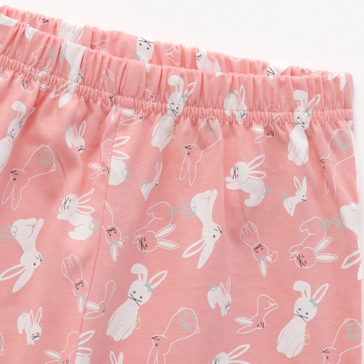 Blush Bunny Shorts Set side view — unisex kids 1-7y | A Tiny Bee