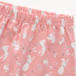 Blush Bunny Shorts Set side view — unisex kids 1-7y | A Tiny Bee