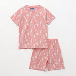 Blush Bunny Shorts Set for kids ages 1-7 — front view | A Tiny Bee