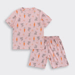 Bunny Carrot Shorts Set (Unisex) - A Tiny Bee