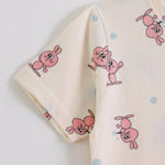 Bunny Pop Shorts Set side view — unisex kids 1-7y | A Tiny Bee