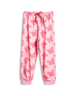 Butterfly Girls Pajama Set Shorts Set fabric and fit close-up | A Tiny Bee