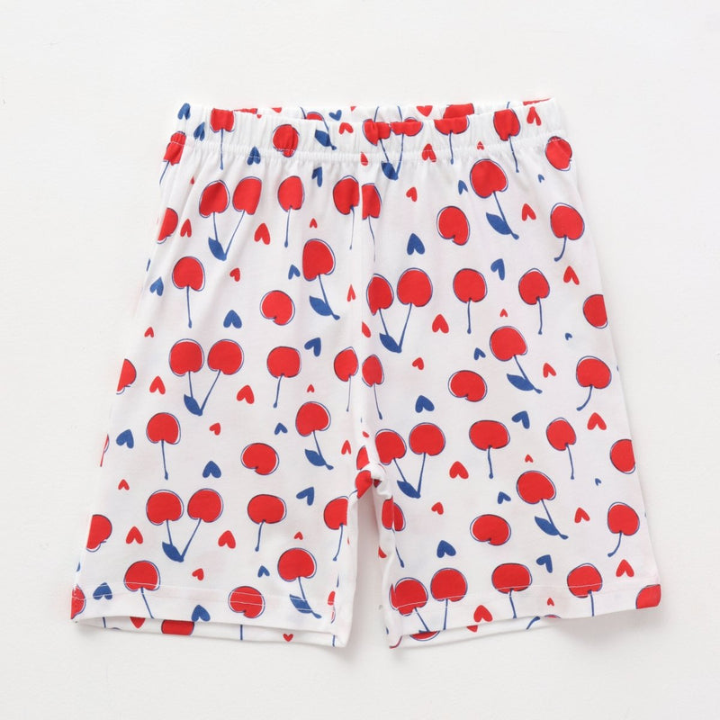 Cherry Pop Shorts Set styled on child — A Tiny Bee kidswear