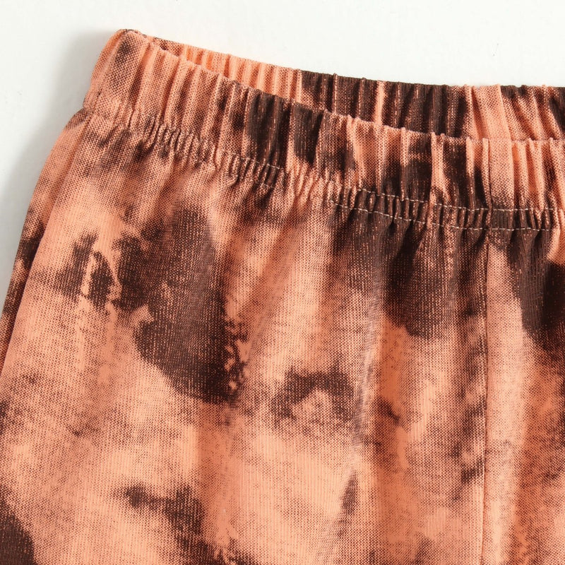 Cocoa Tie Dye Shorts Set (Unisex) - A Tiny Bee