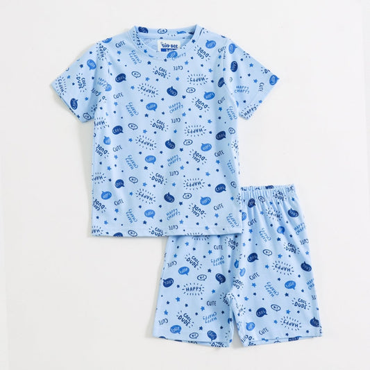 Cool Dude Shorts Set unisex kids shorts set — front flatlay | A Tiny Bee