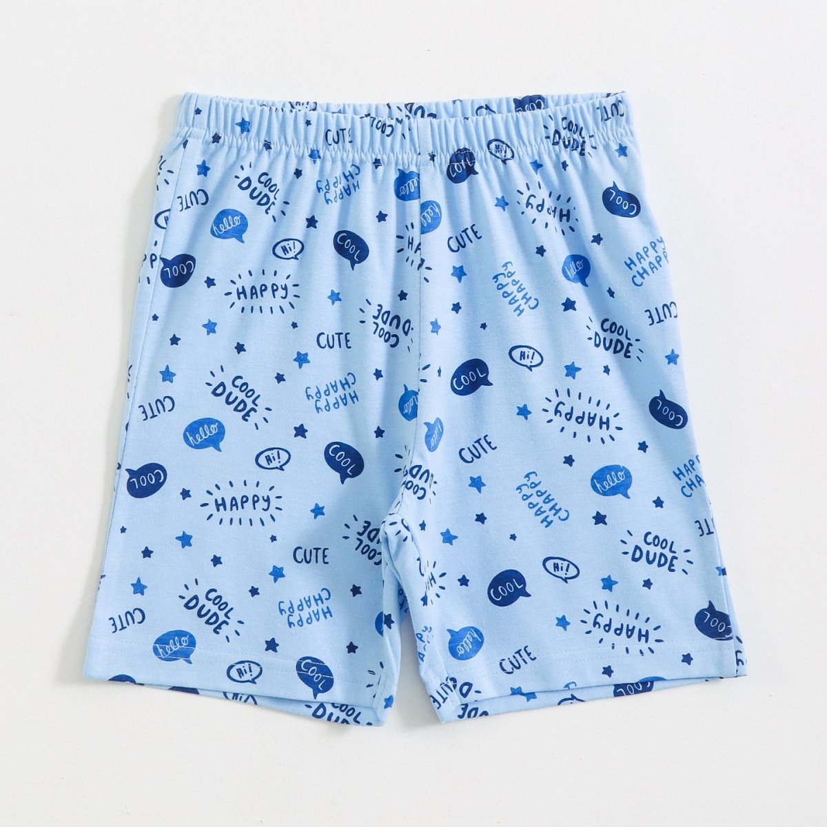 Cool Dude Shorts Set print detail — kids 1-7y | A Tiny Bee