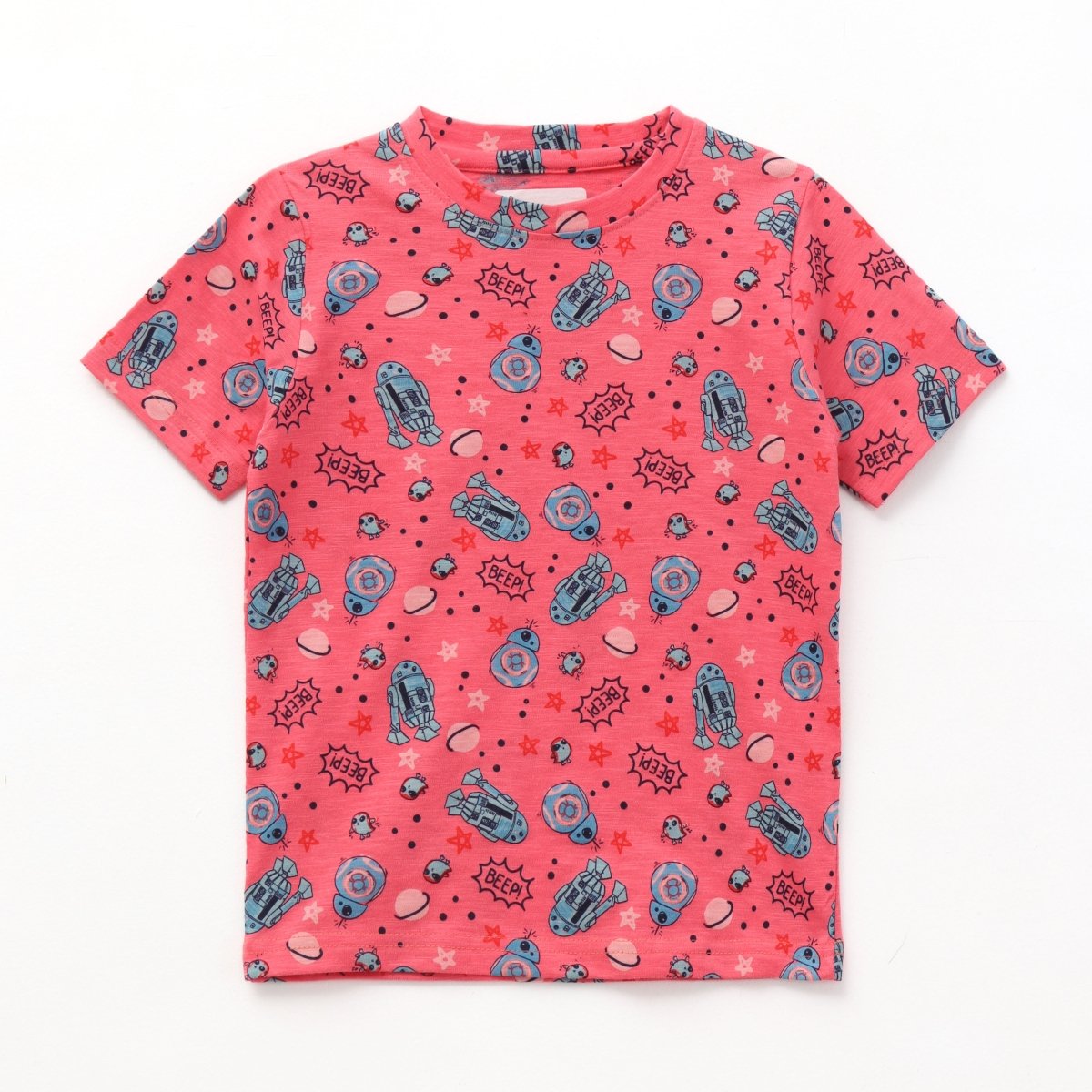 Cosmic Explorer Shorts Set print detail — kids 1-7y | A Tiny Bee