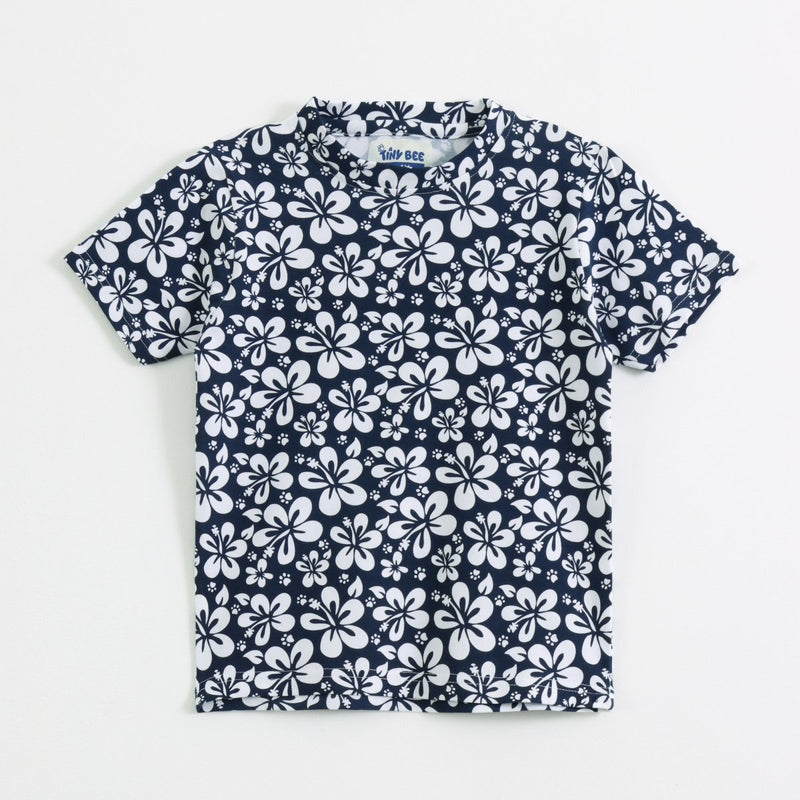 Cute Floral Shorts Set print detail — kids 1-7y | A Tiny Bee