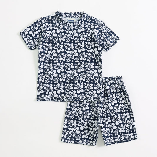 Cute Floral Shorts Set for kids ages 1-7 — front view | A Tiny Bee