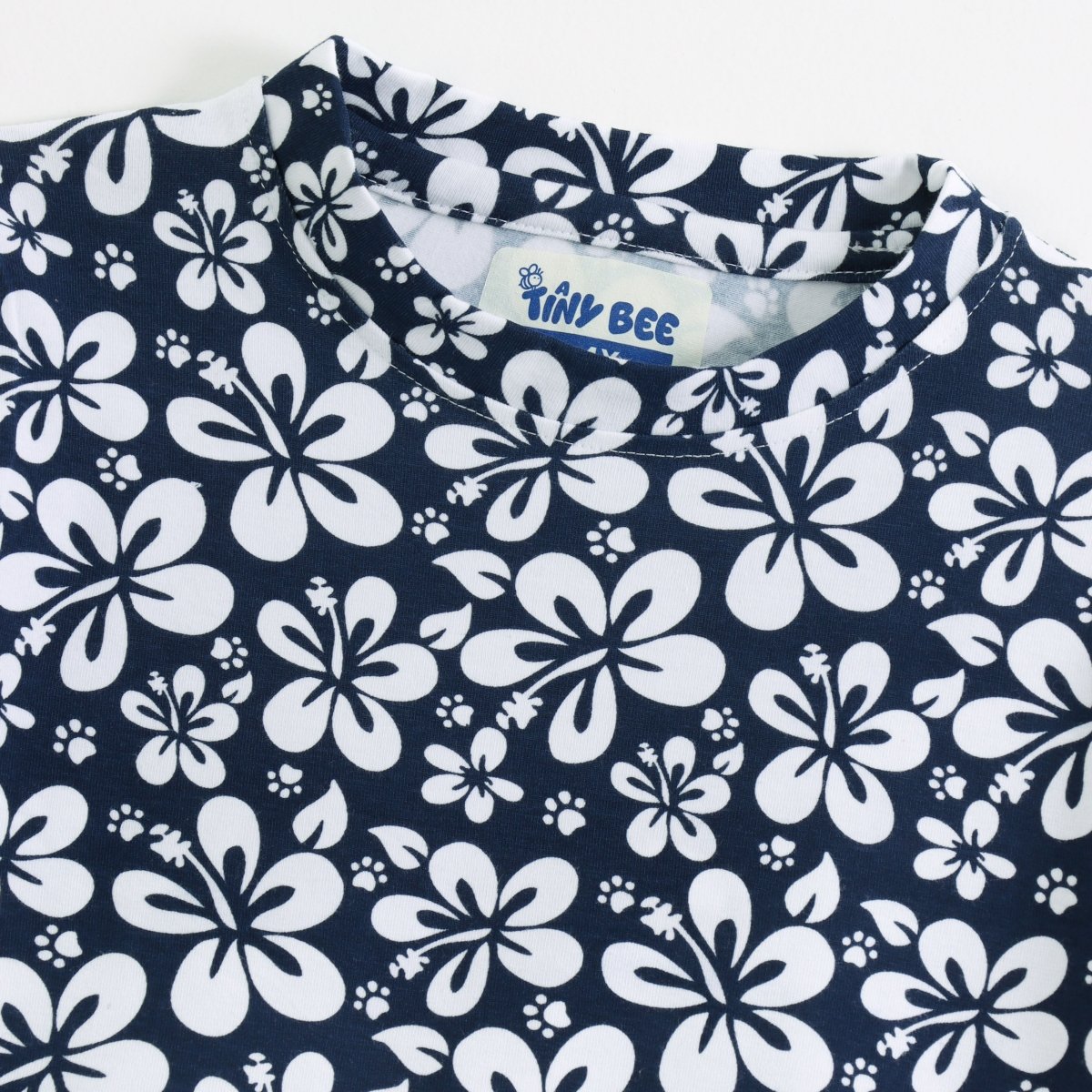 Cute Floral Shorts Set fabric and fit close-up | A Tiny Bee