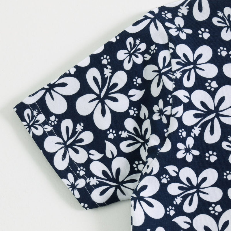 Cute Floral Shorts Set side view — unisex kids 1-7y | A Tiny Bee