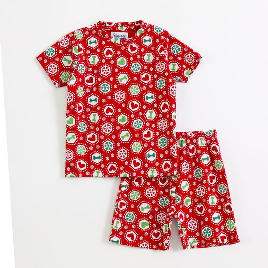 Cute Heart Shorts Set for kids ages 1-7 — front view | A Tiny Bee