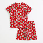 Cute Heart Shorts Set unisex kidswear — back view | A Tiny Bee