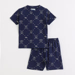 Cute Teddy Shorts Set for kids ages 1-7 — front view | A Tiny Bee