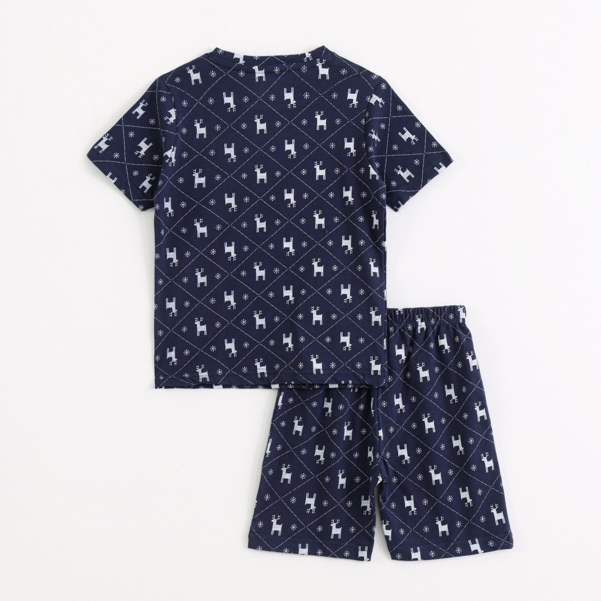 Deer Graphic Shorts Set unisex kidswear — back view | A Tiny Bee
