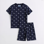 Deer Graphic Shorts Set for kids ages 1-7 — front view | A Tiny Bee