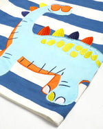 Dino Buddy Boys Shorts Set unisex kidswear — back view | A Tiny Bee