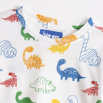 Dino Day Shorts Set crew neckline and print detail | A Tiny Bee