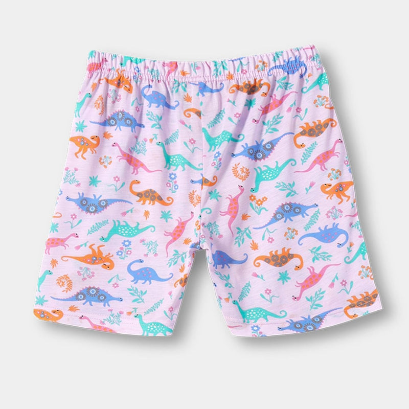 Dino Dreams Shorts Set color detail | A Tiny Bee kidswear
