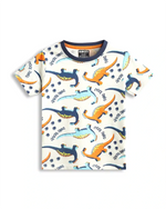 Dino World Boys Shorts Set print detail — kids 1-7y | A Tiny Bee