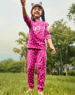 Drama Queen Girls Pajama Set Shorts Set side view — unisex kids 1-7y | A Tiny Bee