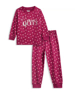 Drama Queen Girls Pajama Set Shorts Set for kids ages 1-7 — front view | A Tiny Bee