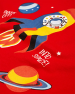 Explorer Boys Pajama Set Shorts Set print detail — kids 1-7y | A Tiny Bee