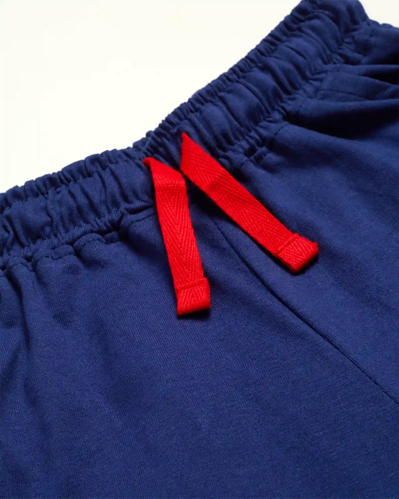 Explorer Boys Pajama Set Shorts Set color detail | A Tiny Bee kidswear