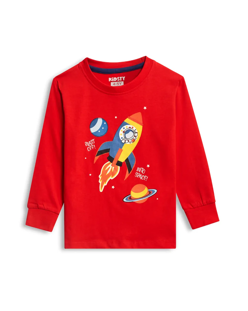 Explorer Boys Pajama Set Shorts Set styled on child — A Tiny Bee kidswear