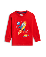 Explorer Boys Pajama Set Shorts Set styled on child — A Tiny Bee kidswear