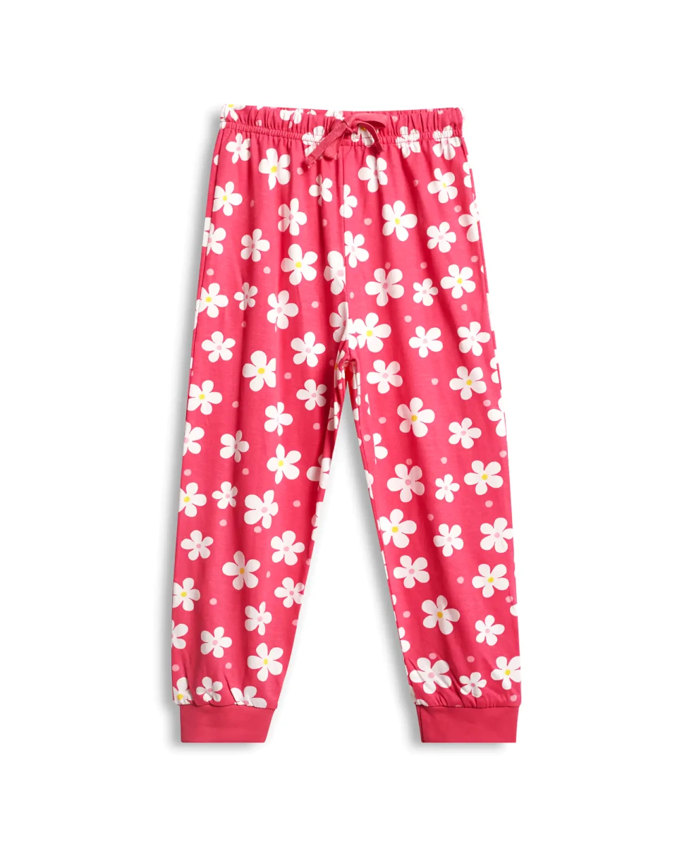 Flamingo Fun Girls Pajama Set Shorts Set styled on child — A Tiny Bee kidswear