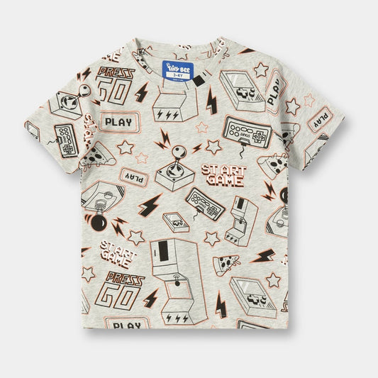 Game On Shorts Set unisex kidswear — back view | A Tiny Bee