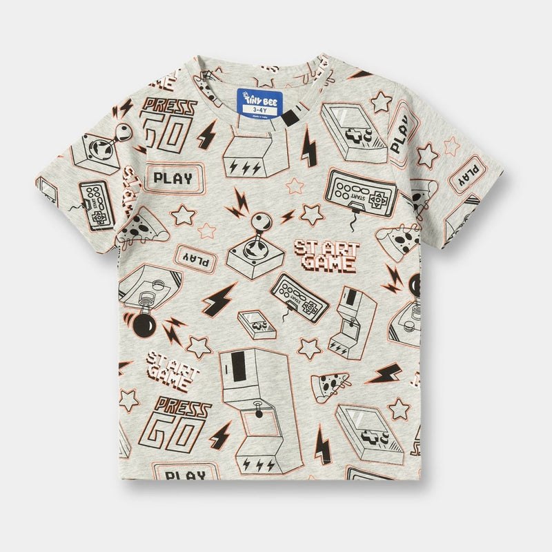 Game On Shorts Set unisex kidswear — back view | A Tiny Bee