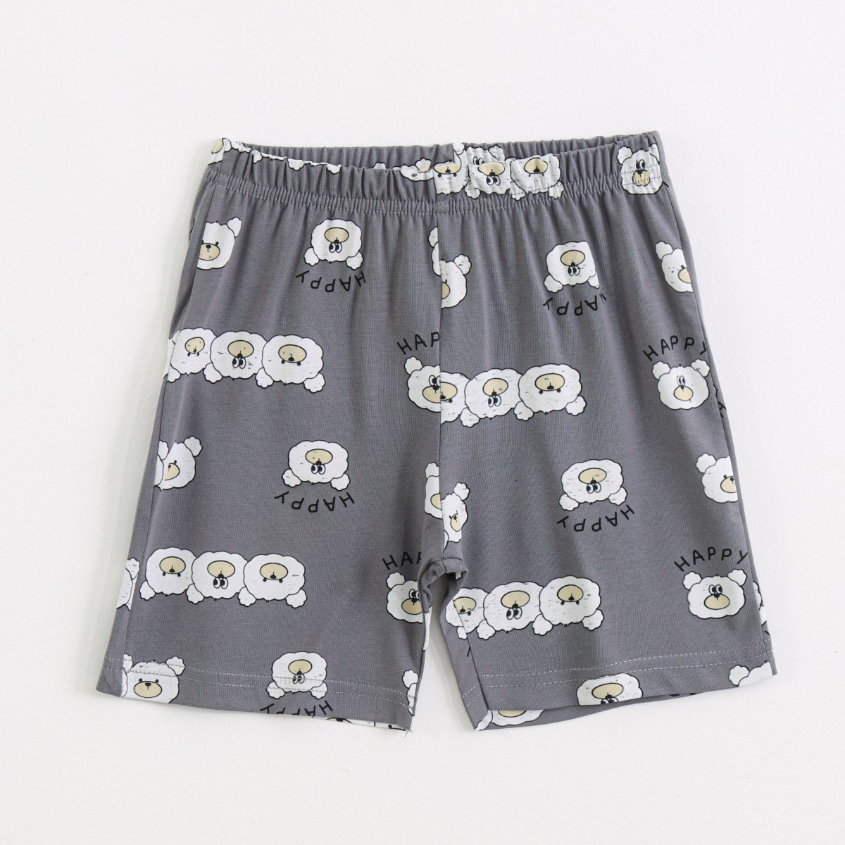 Happy Bear Shorts Set styled on child — A Tiny Bee kidswear