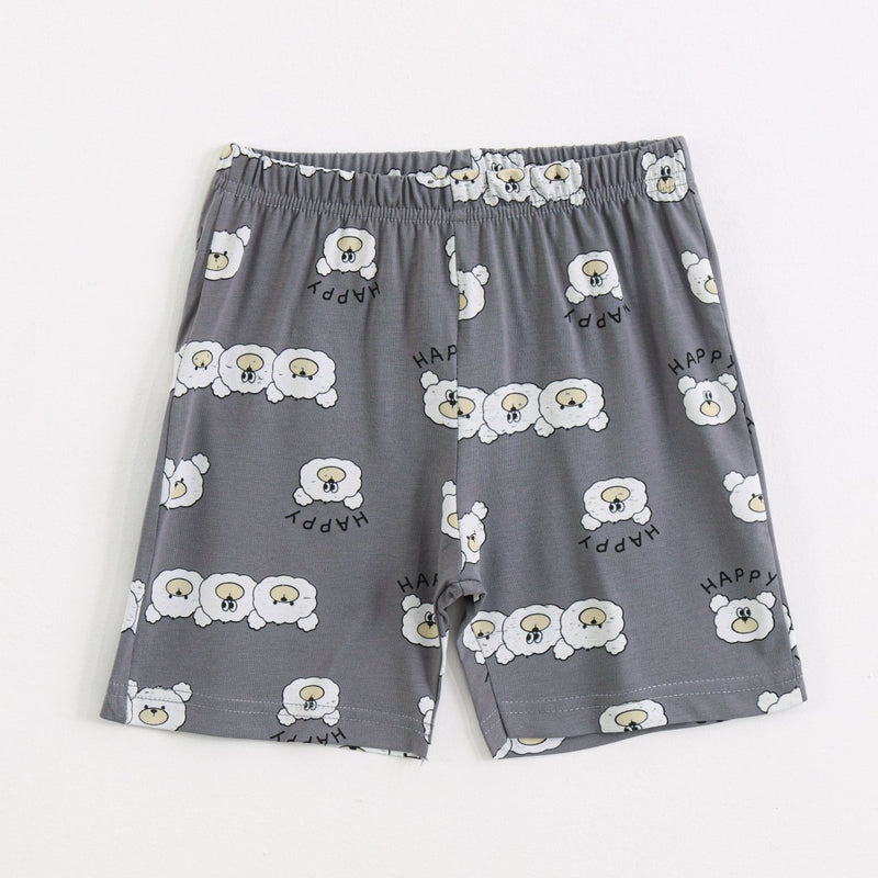 Happy Bear Shorts Set styled on child — A Tiny Bee kidswear
