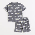 Happy Bear Shorts Set unisex kidswear — back view | A Tiny Bee