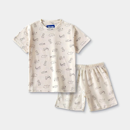 Jungle Love Shorts Set for kids ages 1-7 — front view | A Tiny Bee