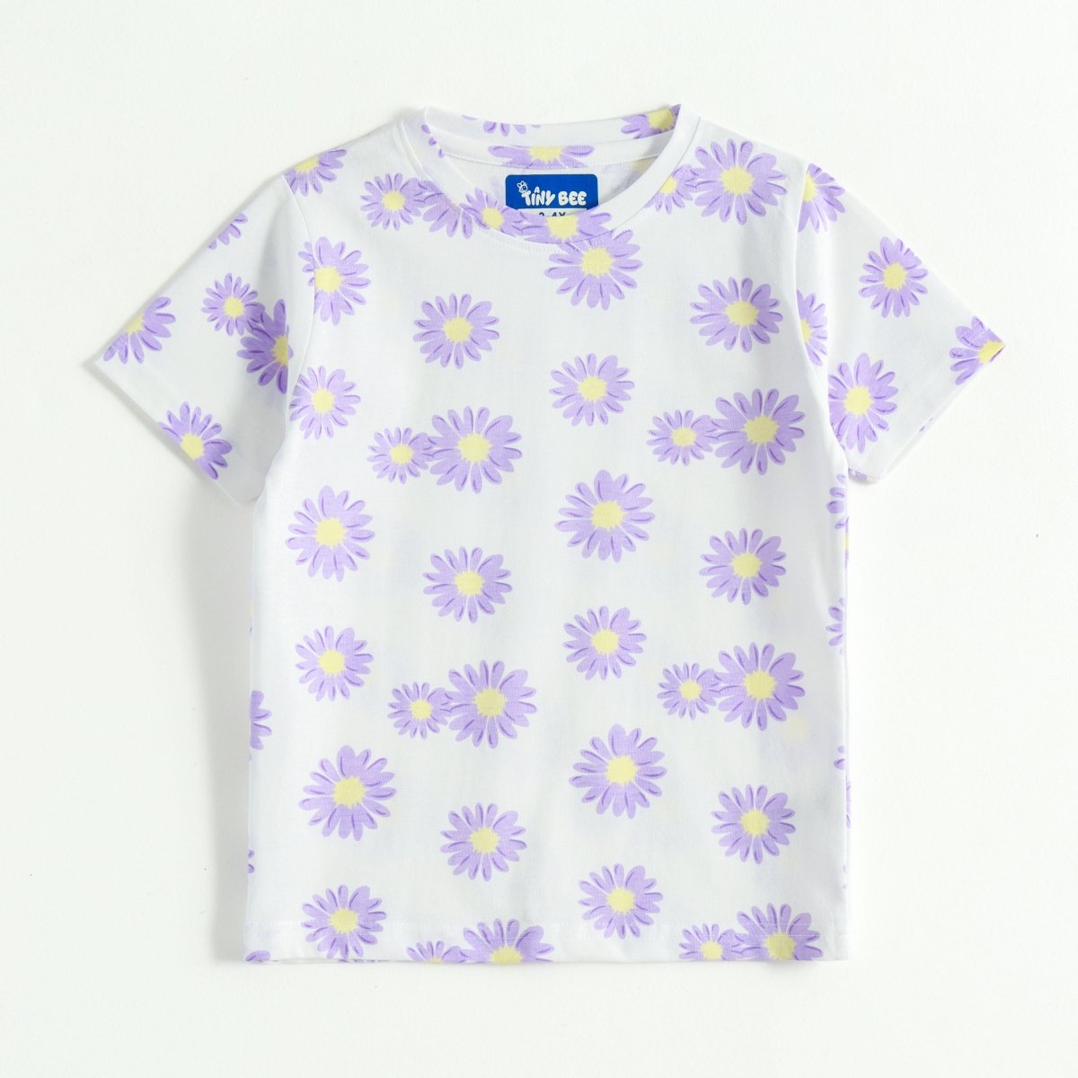Lilac Daisy Shorts Set (Unisex) - A Tiny Bee