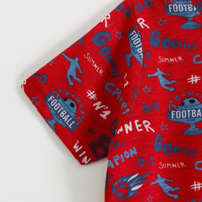 Little Champion Shorts Set side view — unisex kids 1-7y | A Tiny Bee