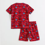 Little Champion Shorts Set unisex kidswear — back view | A Tiny Bee
