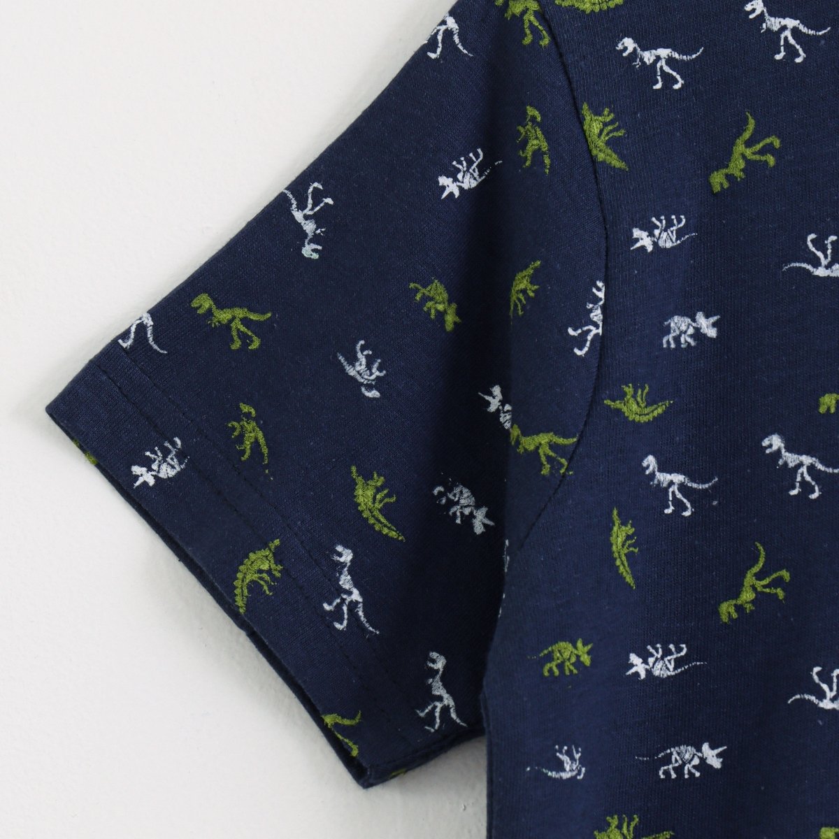 Little Dino Shorts Set side view — unisex kids 1-7y | A Tiny Bee